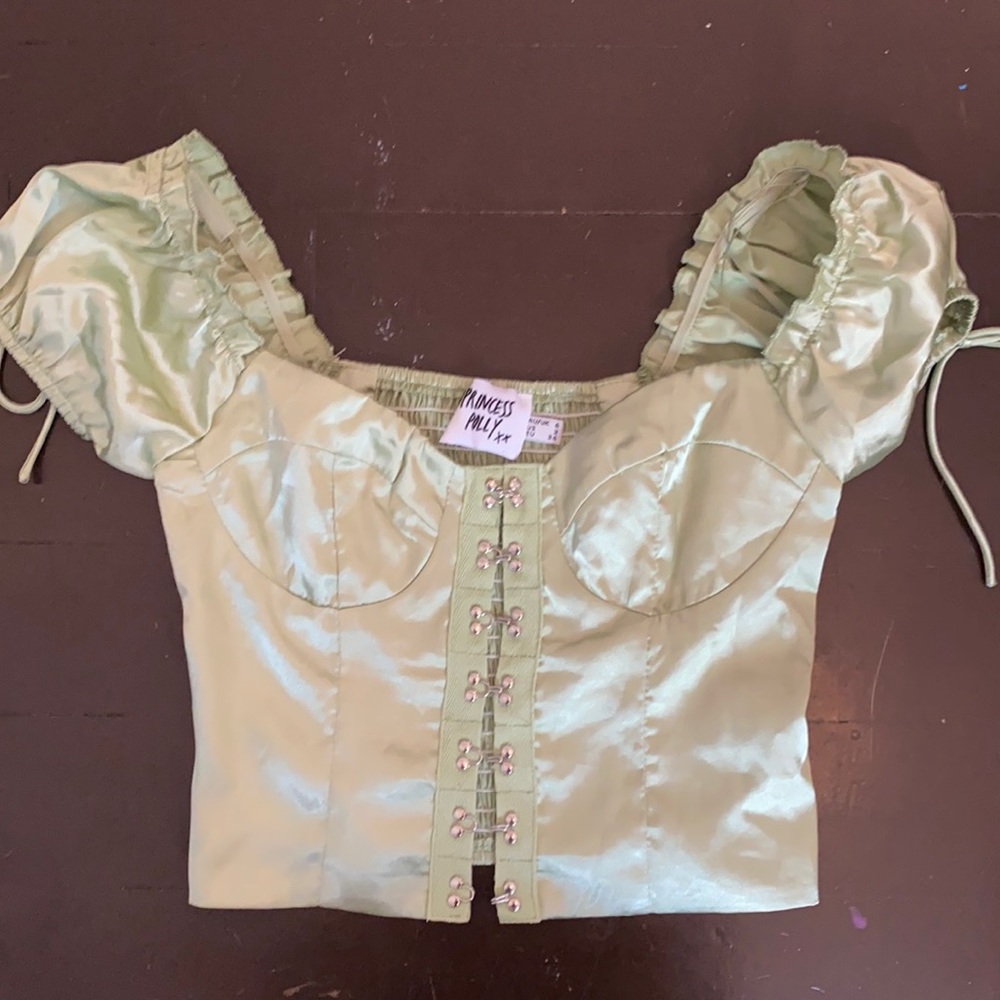 princess polly green top